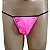 Cueca jockstrap fio dental forrada Rosa Fluor poliamida - Imagem 2