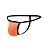 Cueca jockstrap fio dental forrada laranja neon - Imagem 2