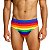 Sunga Listras Slip Forrada Poliamida Estampa Orgulho Lgbt - Imagem 2