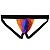 Cueca jockstrap suporte atletico com faixa aberta estampa orgulho pride - Imagem 2