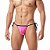Cueca fio dental Jockstrap thong tanga Lacinho lateral forrada Rosa - Imagem 3
