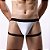 Cueca jockstrap com ligas suporte atletico fio dental Branca - Imagem 7
