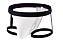 Cueca jockstrap com ligas sexy suporte atletico fio dental Branca - Imagem 1