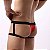 Cueca jockstrap com ligas sexy suporte atletico fio dental Vermelha - Imagem 3
