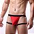 Cueca jockstrap com ligas sexy suporte atletico fio dental Vermelha - Imagem 4