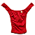 Calcinha para aquendar em Lycra Brilho tucking trans drag travs vermelho - Imagem 2