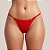 Calcinha para aquendar em Lycra Brilho mulher trans vermelho - Imagem 1