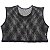 Camiseta sem mangas Cropped Masculino Unissex em Arrastão Preto - Imagem 4