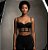 Harness com aro sem bojo estilo corpete corset tiras strappy - Imagem 3