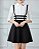 Saia Preta com Suspensório Feminina Estilo Colegial kpop coreana - Imagem 2
