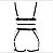 Conjunto Lingerie 2 Peças Arnes Fio De Dental Cinta Liga - Imagem 7