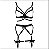 Conjunto Lingerie 2 Peças Arnes Fio De Dental Cinta Liga - Imagem 6