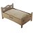 Cama Pet Chic Cão / Gato em MDF Com Almofada  Suede Mascavo - Imagem 1