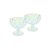 Conjunto de 2 Taças de Vidro para Sobremesa Diamond Rainbow - Imagem 1