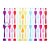 Tábua de Corte em Vidro Temperado Retangular Colheres Multicoloridas Kitchen Craft - Imagem 1