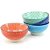 Conjunto Bowls de Porcelana Estampado Colorido Grande - Imagem 1