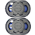 KIT 6X9 - CM69 QUADRIAXIAL (180WRMS) (90WRMS CADA) (HURRICANE) - Imagem 3