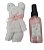 lembrancinha Ursinho de toalha com mini spray perfumado na caixa - Imagem 2