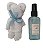 lembrancinha Ursinho de toalha com mini spray perfumado na caixa - Imagem 3