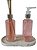 Kit para banheiro frasco de vidro para aromatizador com vareta e sabonete liquido 120ml - Imagem 2