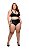 Conjunto Hot Pants Preto Plus Size (HotFlowers) - Imagem 1