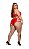 Conjunto Hot Pants Vermelho Plus Size (HotFlowers) - Imagem 2