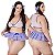 Fantasia- Estudante Maliciosa Plus Size. Hot Flowers - Imagem 1