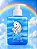 Blow Girl Azul Hidratante Baunilha Glitter 320g Hot flowers - Imagem 2
