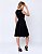 Vestido Regata com Saia Midi Gode Feminina Evangélica Preto Moda Executiva Social - Imagem 2