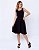 Vestido Regata com Saia Midi Gode Feminina Evangélica Preto Moda Executiva Social - Imagem 4