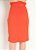 Saia Clochard Laranja com Fenda Frontal e Faixa - Imagem 2