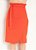 Saia Clochard Laranja com Fenda Frontal e Faixa - Imagem 1