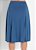 Saia Evasê Azul Com Faixa Fixa na Lateral e Elástico na Cintura - Imagem 6