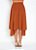 Saia Godê Midi Assimétrica Caramelo com Elástico na Cintura - Imagem 2