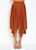Saia Godê Midi Assimétrica Caramelo com Elástico na Cintura - Imagem 1
