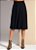 Saia Midi Preta Evasê com Elástico na Cintura - Imagem 3