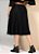 Saia Midi Preta Evasê com Elástico na Cintura - Imagem 8