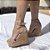 Anabela Sandália Feminina Salto Plataforma 12cm Nude - Imagem 8