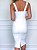 Vestido Fuel Fashion Midi Tubinho Branco com Recortes - Imagem 7