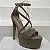 Sandália Feminina Salto Fino Cruzada Meia Pata 15cm Nude Outlet - Imagem 3