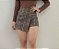 Short Saia Xadrez Marrom - Imagem 1