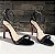 Sandália Salto Alto Minimalista Solado Vermelho Preto - Imagem 5