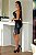 Vestido Midi Preto de Cirre com Fenda Luxuoso Fuel Fashion - Imagem 3