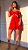 Vestido Casual Curto Ciganinha Verao Vermelho - Imagem 1