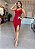 Vestido Midi Modelador Decotado Vermelho - Imagem 2