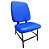 Cadeira Para Obeso Cadeirão Fixo Estofado Maxx Reforçada Até 170 Kg Courvin Azul - Imagem 1