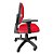 Cadeira Giratória Executiva Ergonômica Com Regulagem Back System NR17 Para Escritório JS Vermelha - Imagem 4