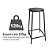 Kit 6 Bancos Banqueta Bar 55cm Empilhavel Para Lanchonete Mesa Cozinha Laranja - Imagem 5