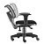 Cadeira Giratória Executiva Zip Em Tela Ergonômica Back System NR-17 Para Escritório Crepe Preta - Imagem 2