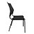 Cadeira Fixa Metal Versat Plasxtica Para Escritório Escolas Recepção Preta - Imagem 3